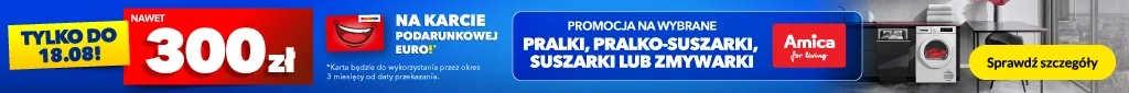 AGD -  Amica - zmywarki, pralki, pralko-suszarki i suszarki z KPE - 0825 - baner główny belka 1024x85 - kat. pralki, suszarki, zmywarki duże i zabudowa